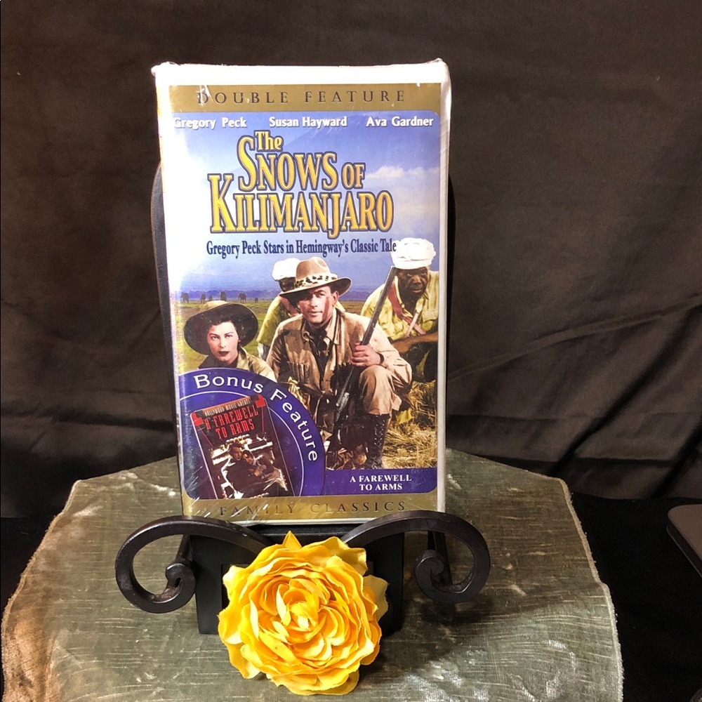 The Snows of Kilimanjaro Classic VHS — Yellow Cover